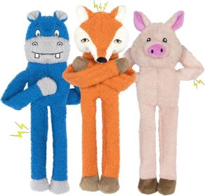 3 Pack No Stuffing Crinkle Squeaky Interactive Plush Dog Toys for Aggressive Chewers to Keep Puppy Busy for Boredom Small & Medium Breeds Furry F 3 Pack No Stuffing Crinkle Squeaky Interactive Plush Dog Toys for Aggressive Chewers to Keep Puppy Busy for Boredom Small & Medium Breeds Furry F