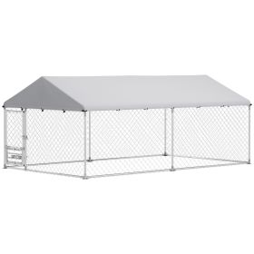 Outdoor Dog Run w/ Adjustable & Rotating Bowls, Waterproof UV-Resistant Cover, Secure Lock, 13.1' x 7.5' x 5.2' Outdoor Dog Run w/ Adjustable & Rotating Bowls, Waterproof UV-Resistant Cover, Secure Lock, 13.1' x 7.5' x 5.2'